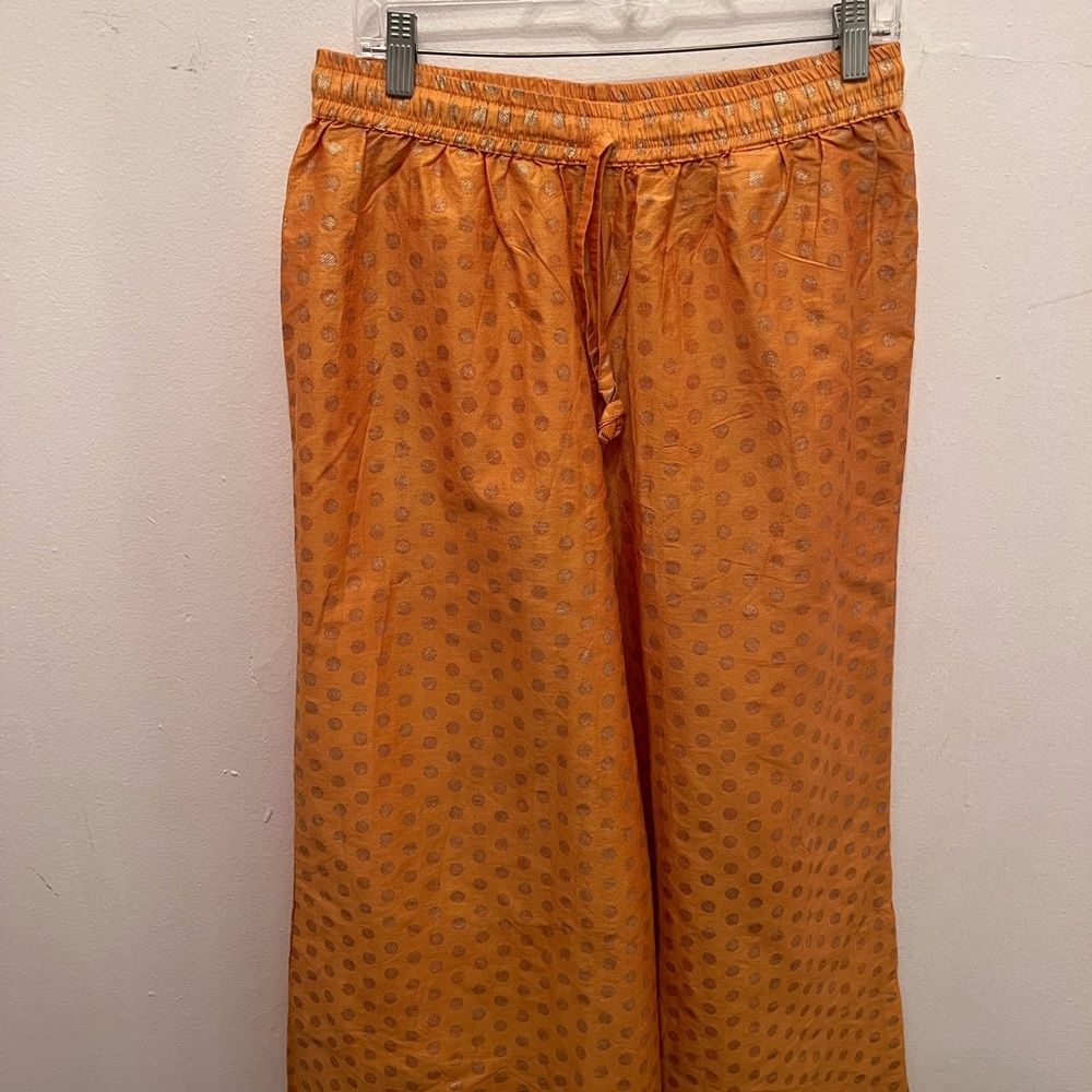 Orange Polka Dot Kurta Bottoms